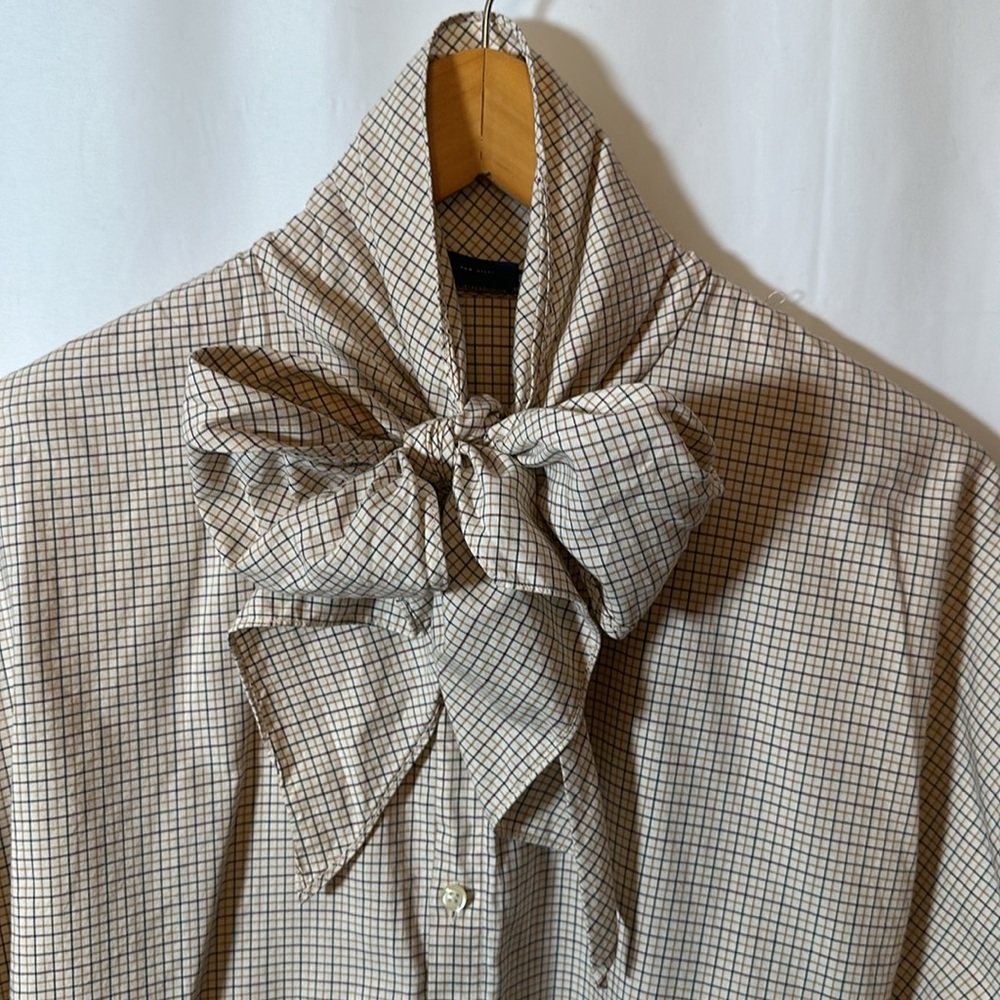 Ralph Lauren Sport Button-Up – Size 12, Preppy with Built in Ties for Bow